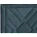 Elizio Danny Teal Bed, King